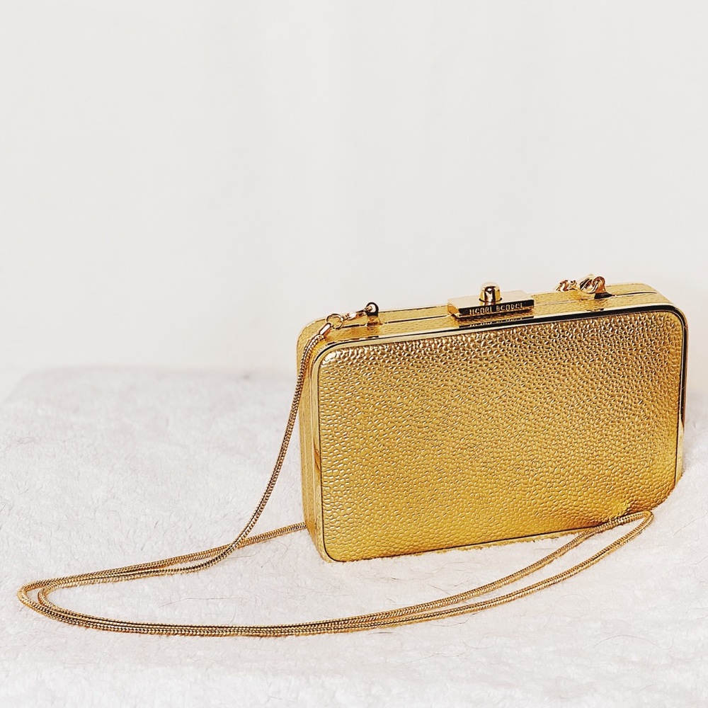 Henri Bendel Gold Leather Crossbody Bag